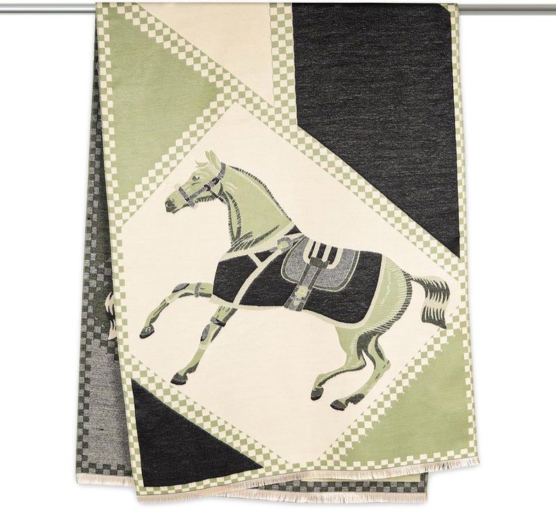 EXTREE Scarfs for Women Pashmina Silky Shawl Wrap for Evening Dressing Blanket Open Front Poncho Cape - Image 4